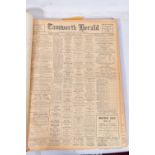 THE TAMWORTH HERALD, an Archive of the Tamworth Herald Newspaper from 1952, the newspapers are bound