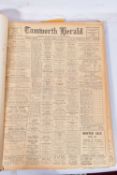 THE TAMWORTH HERALD, an Archive of the Tamworth Herald Newspaper from 1952, the newspapers are bound
