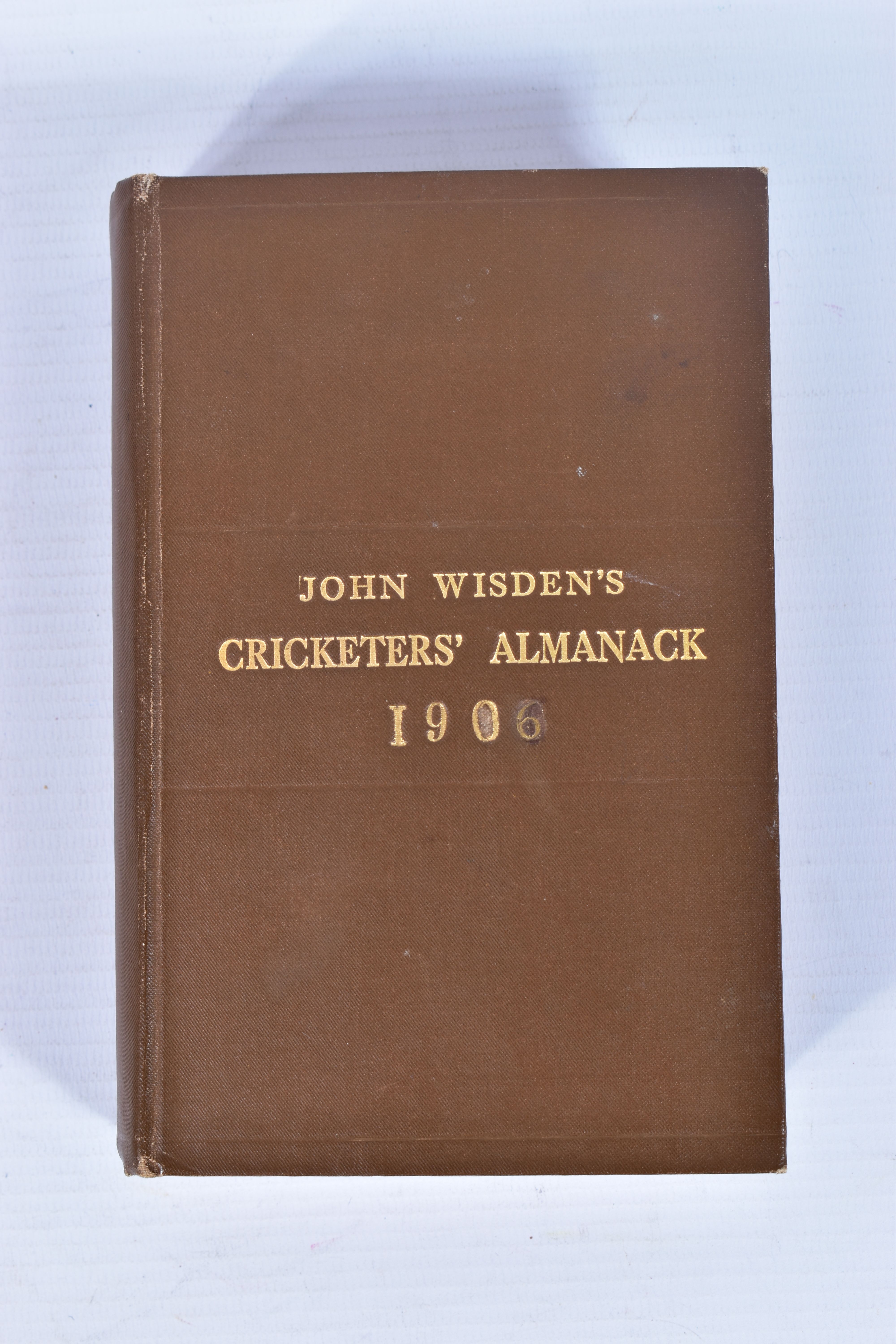 WISDEN; John Wisden's Cricketers' Almanack for 1906, 43rd edition, photographic plate intact, - Image 2 of 7