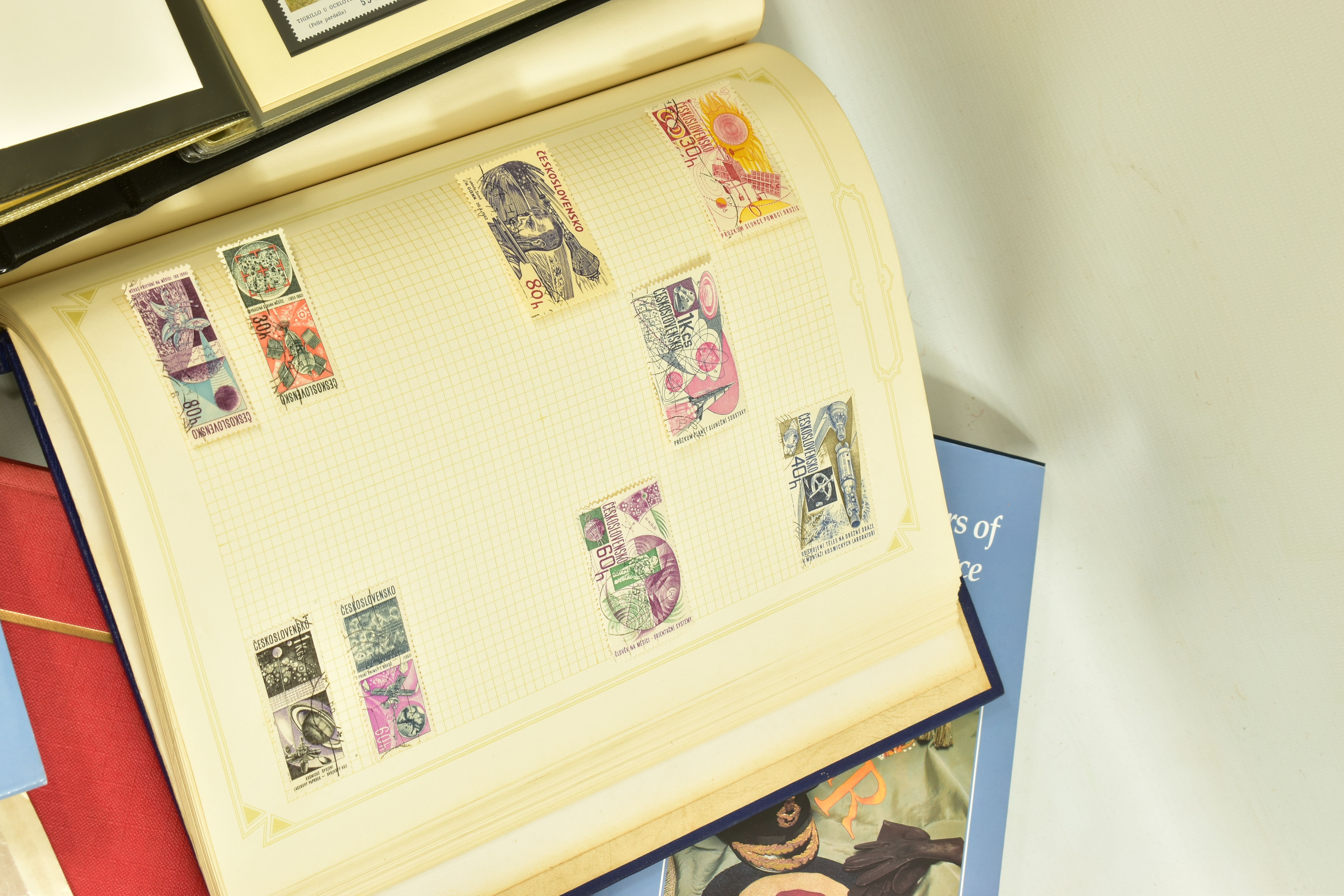 BOX OF STAMPS WITH GB MINT COLLECTION, from 1960s -70s WWF album with covers and mint sets, also two - Image 5 of 5