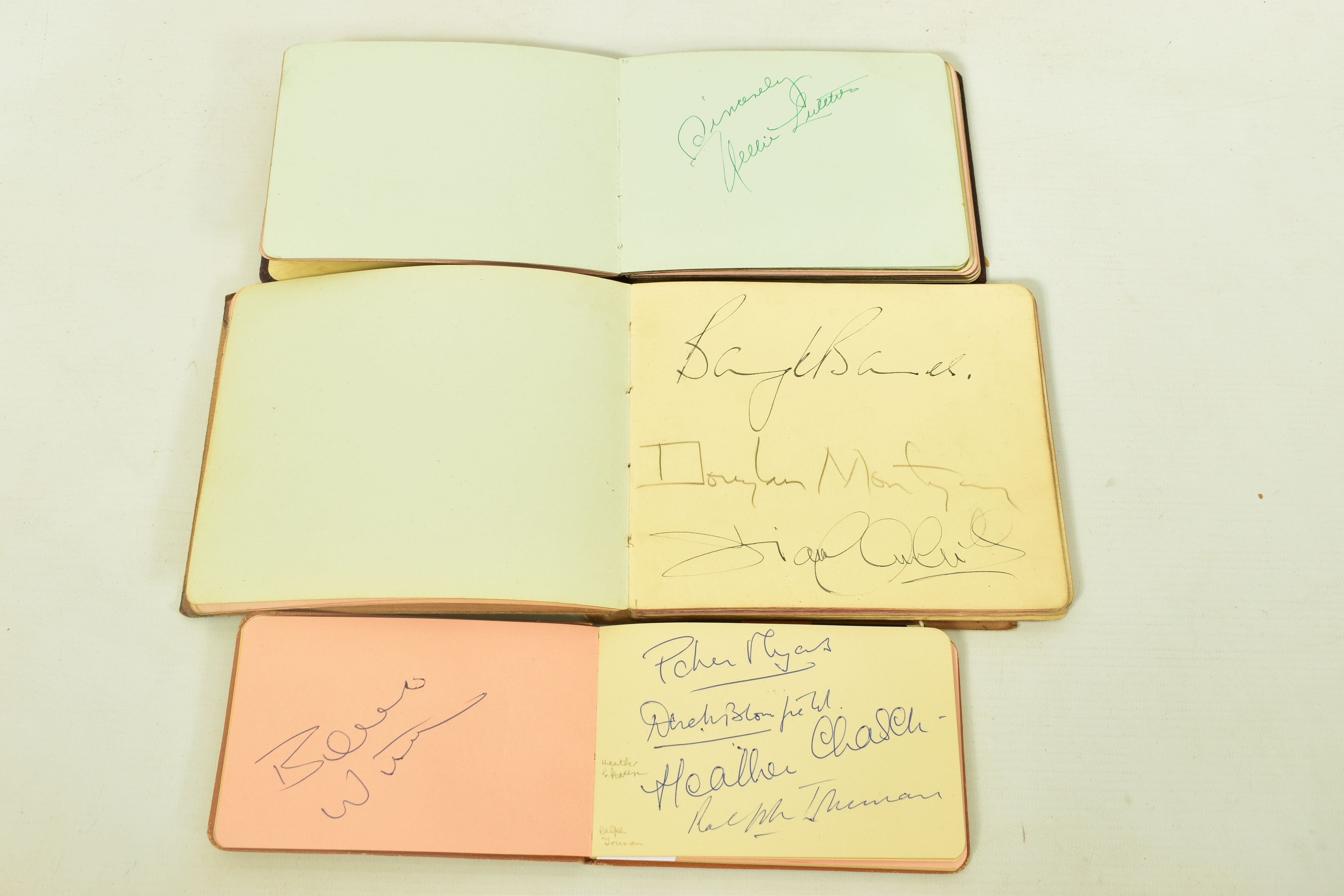 FILM & STAGE AUTOGRAPH ALBUM, a collection of signatures in three autograph albums featuring some of - Image 4 of 10