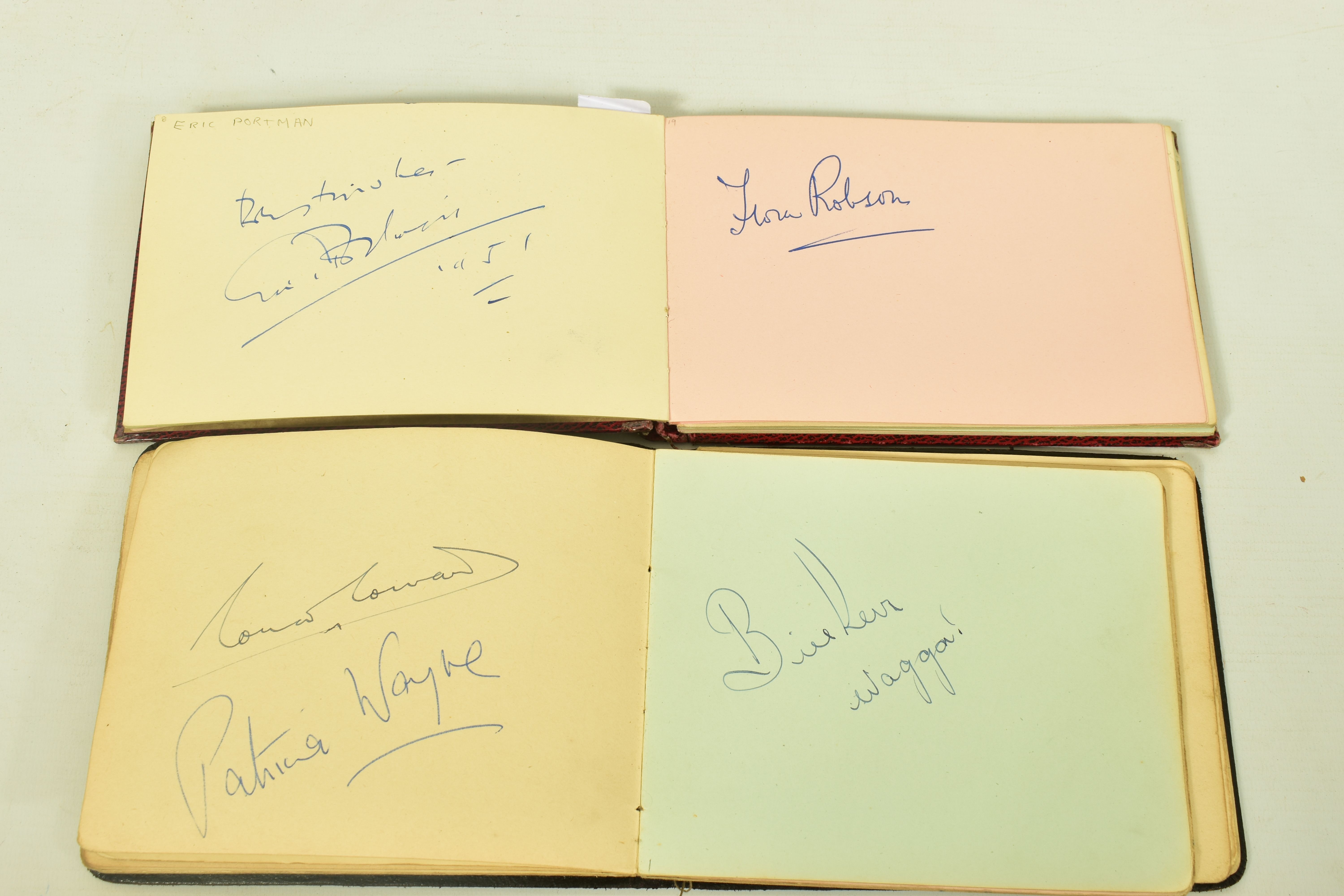 FILM & STAGE AUTOGRAPH ALBUM, a collection of signatures in two autograph albums featuring some of - Image 6 of 11