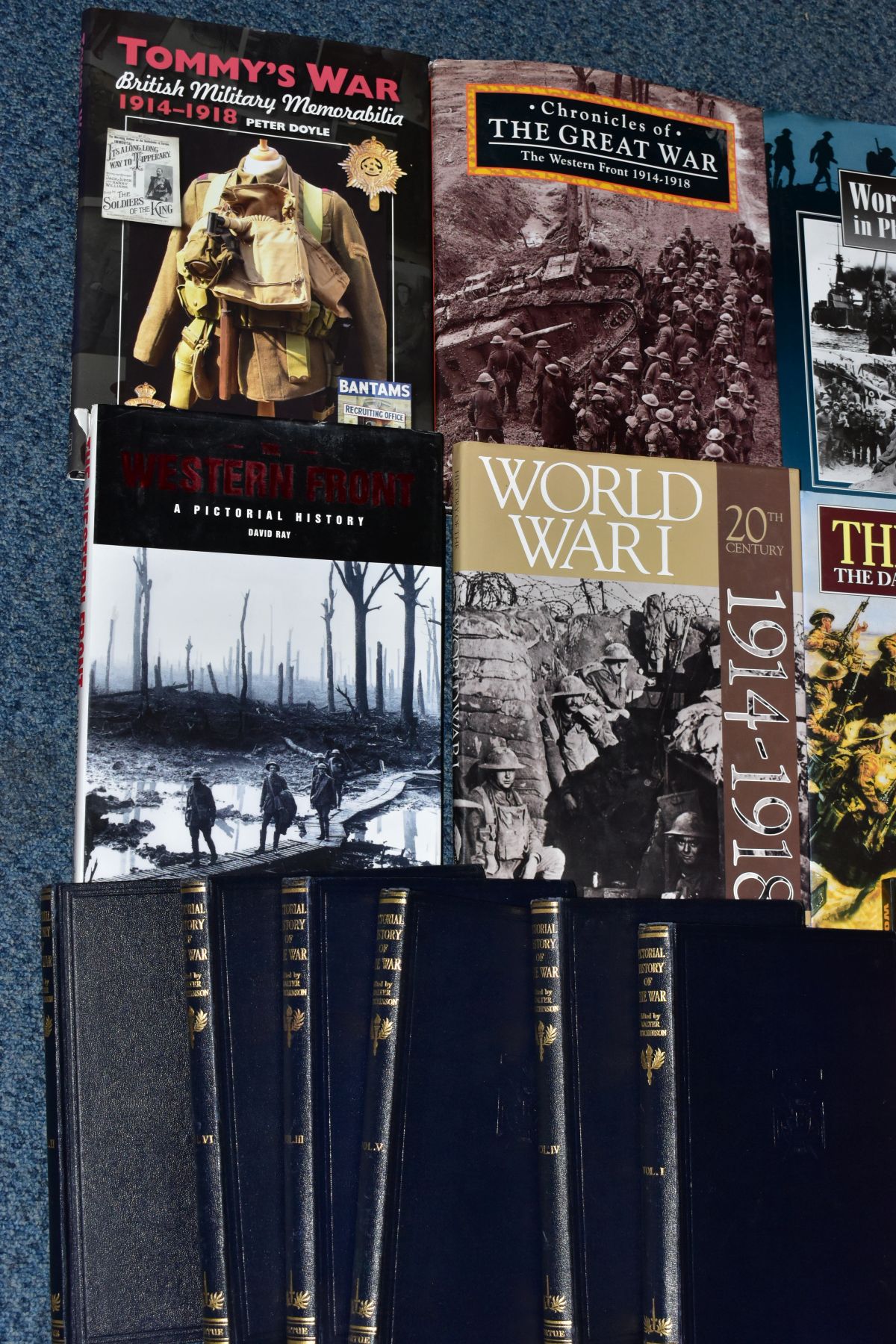 A SMALL COLLECTION OF MILITARY BOOKS, sixteen in number, hardback, mainly WW1 but six volumes of - Image 3 of 4