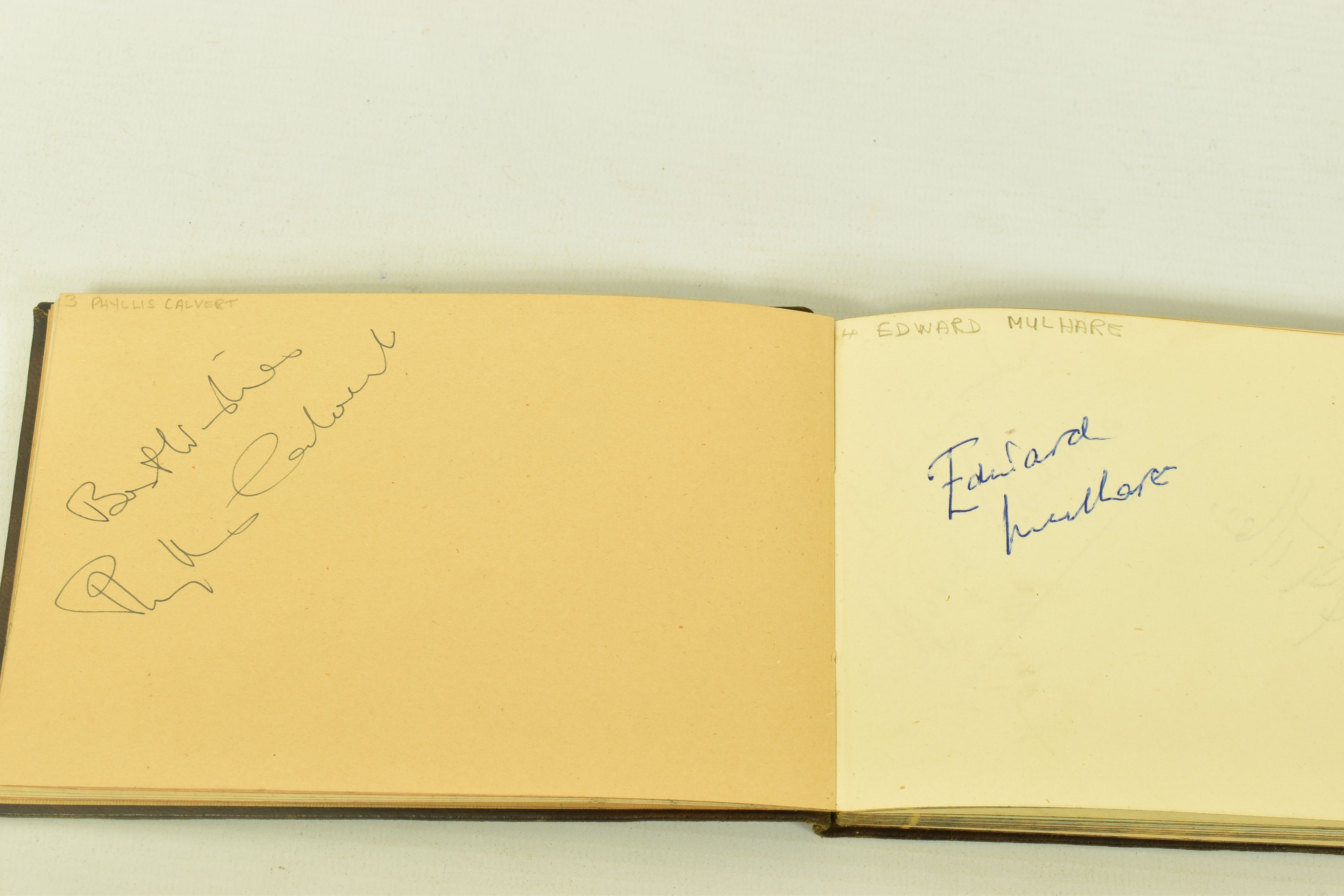 FILM & STAGE AUTOGRAPH ALBUM, a collection of signatures in an autograph album featuring some of the - Image 5 of 9