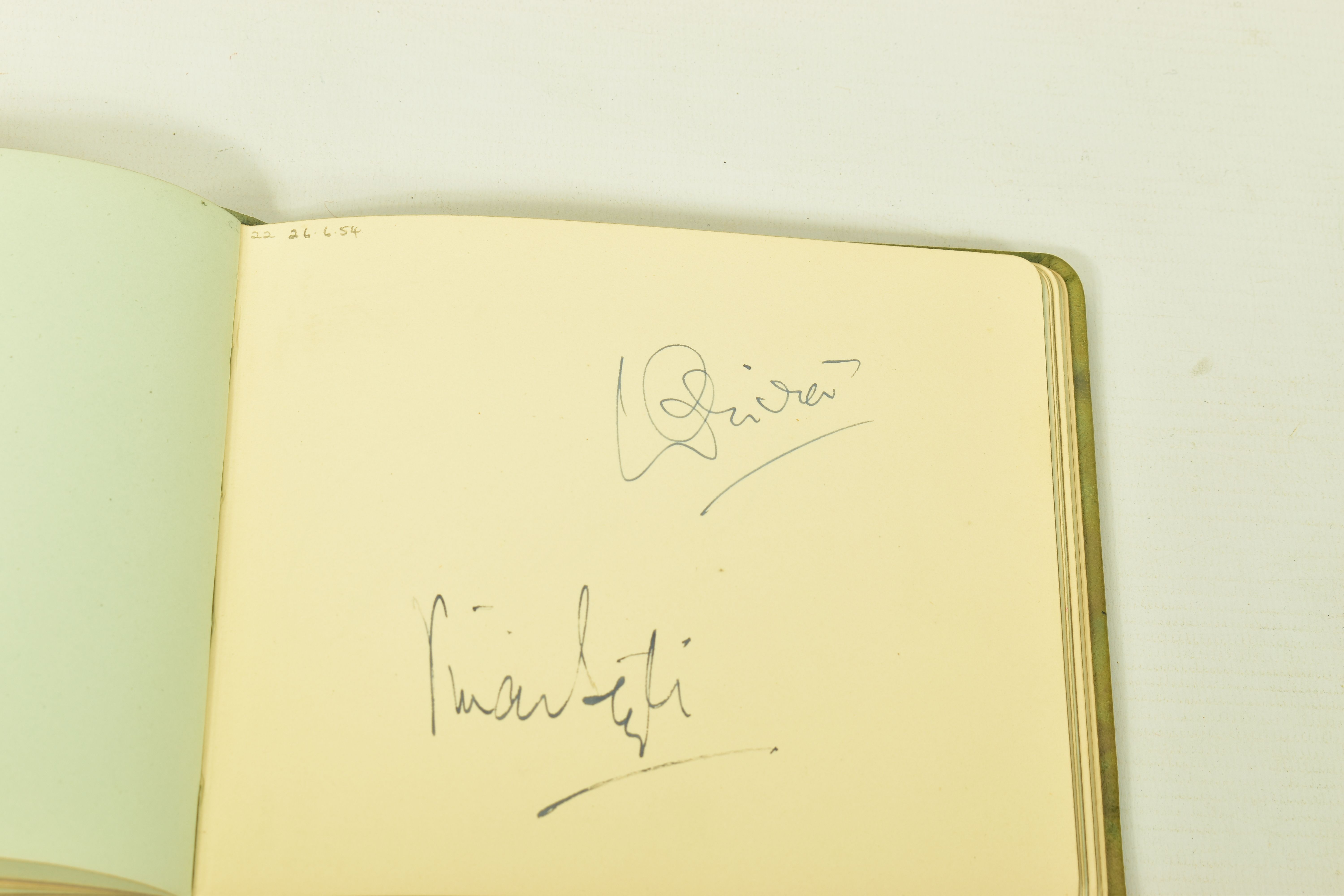 FILM & STAGE AUTOGRAPH ALBUM, a collection of signatures in an autograph album featuring some of the - Image 4 of 12