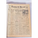 THE TAMWORTH HERALD, an Archive of the Tamworth Herald Newspaper from 1965, the newspapers are bound