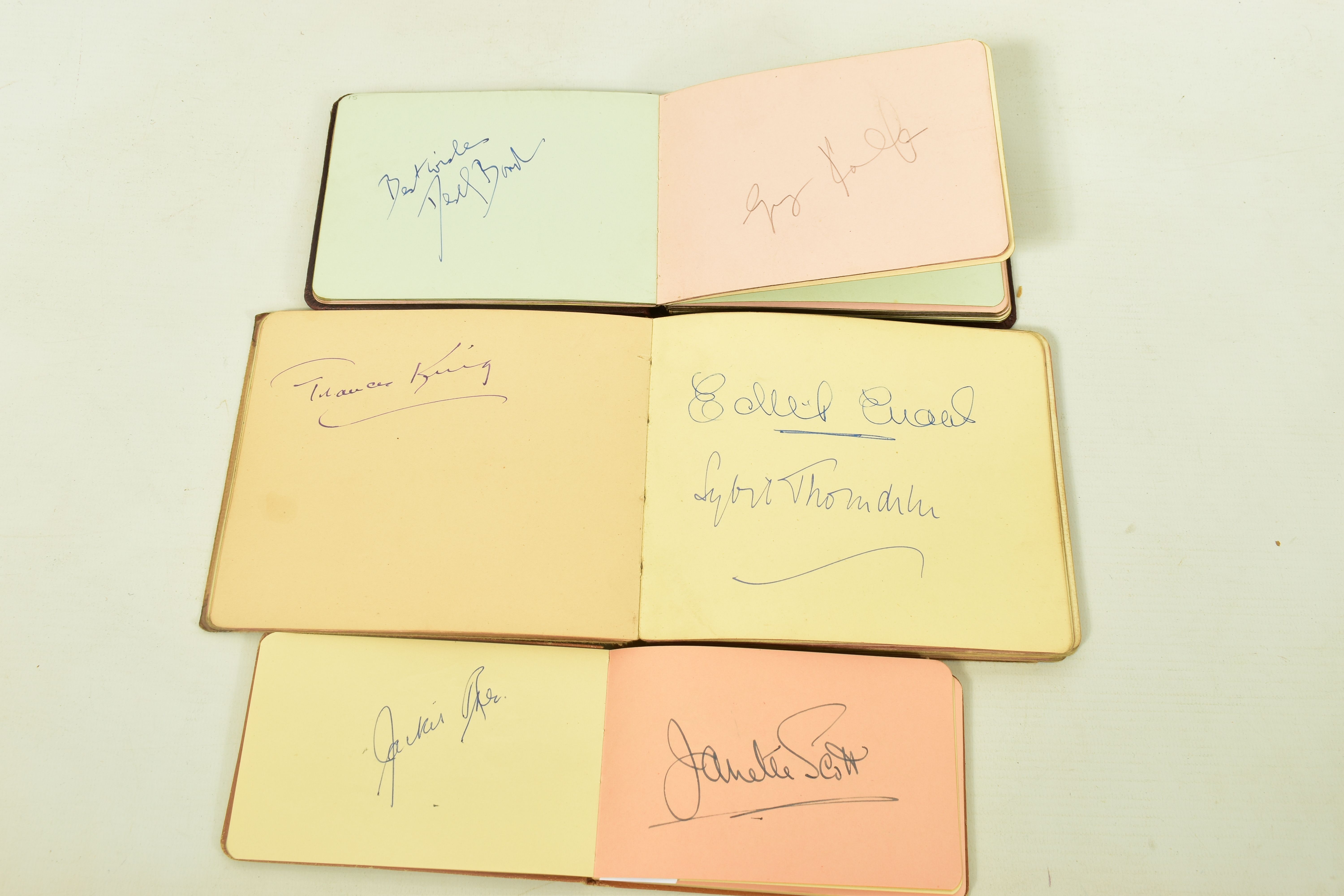 FILM & STAGE AUTOGRAPH ALBUM, a collection of signatures in three autograph albums featuring some of - Image 7 of 10