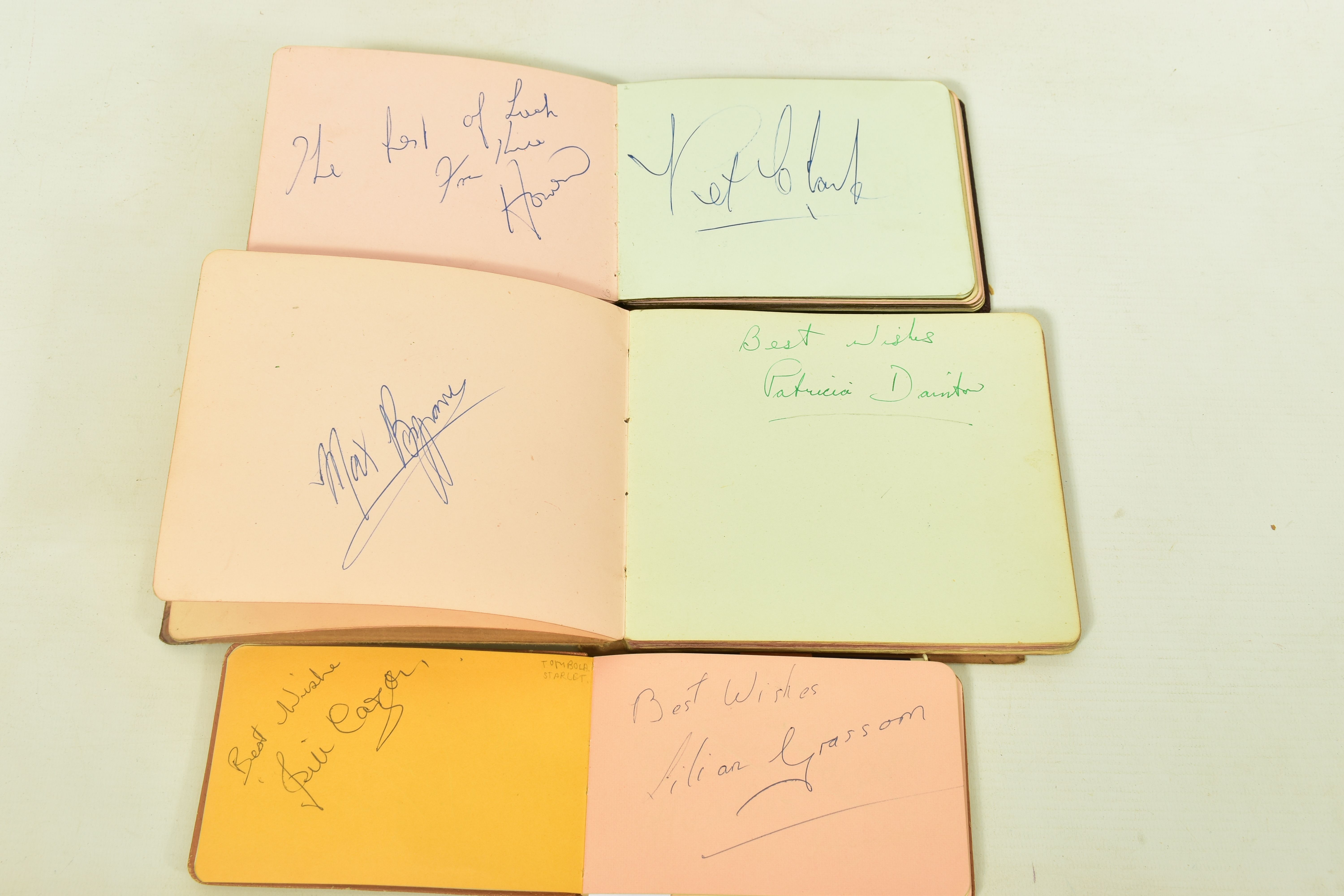 FILM & STAGE AUTOGRAPH ALBUM, a collection of signatures in three autograph albums featuring some of - Image 3 of 10