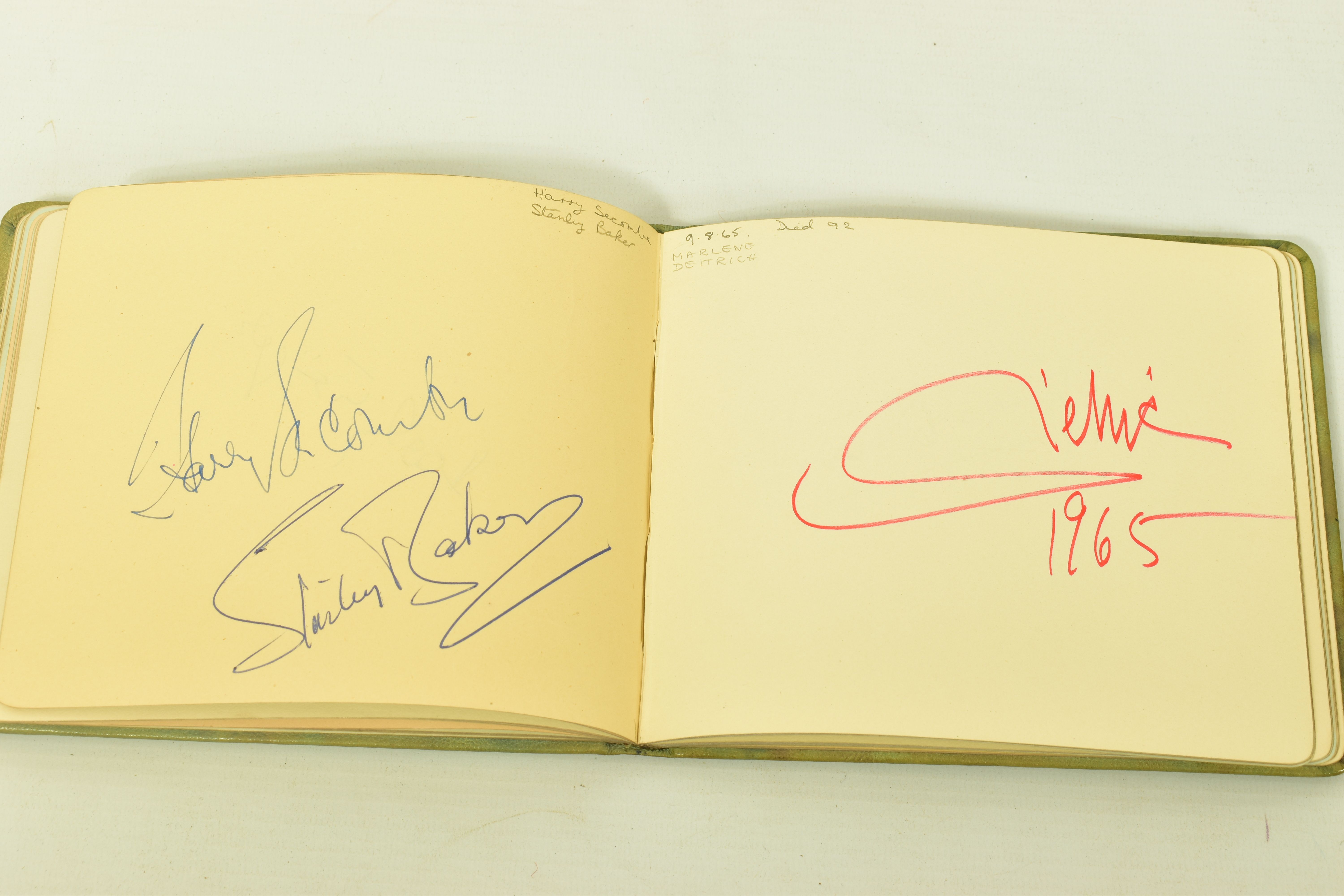 FILM & STAGE AUTOGRAPH ALBUM, a collection of signatures in an autograph album featuring some of the - Image 6 of 12