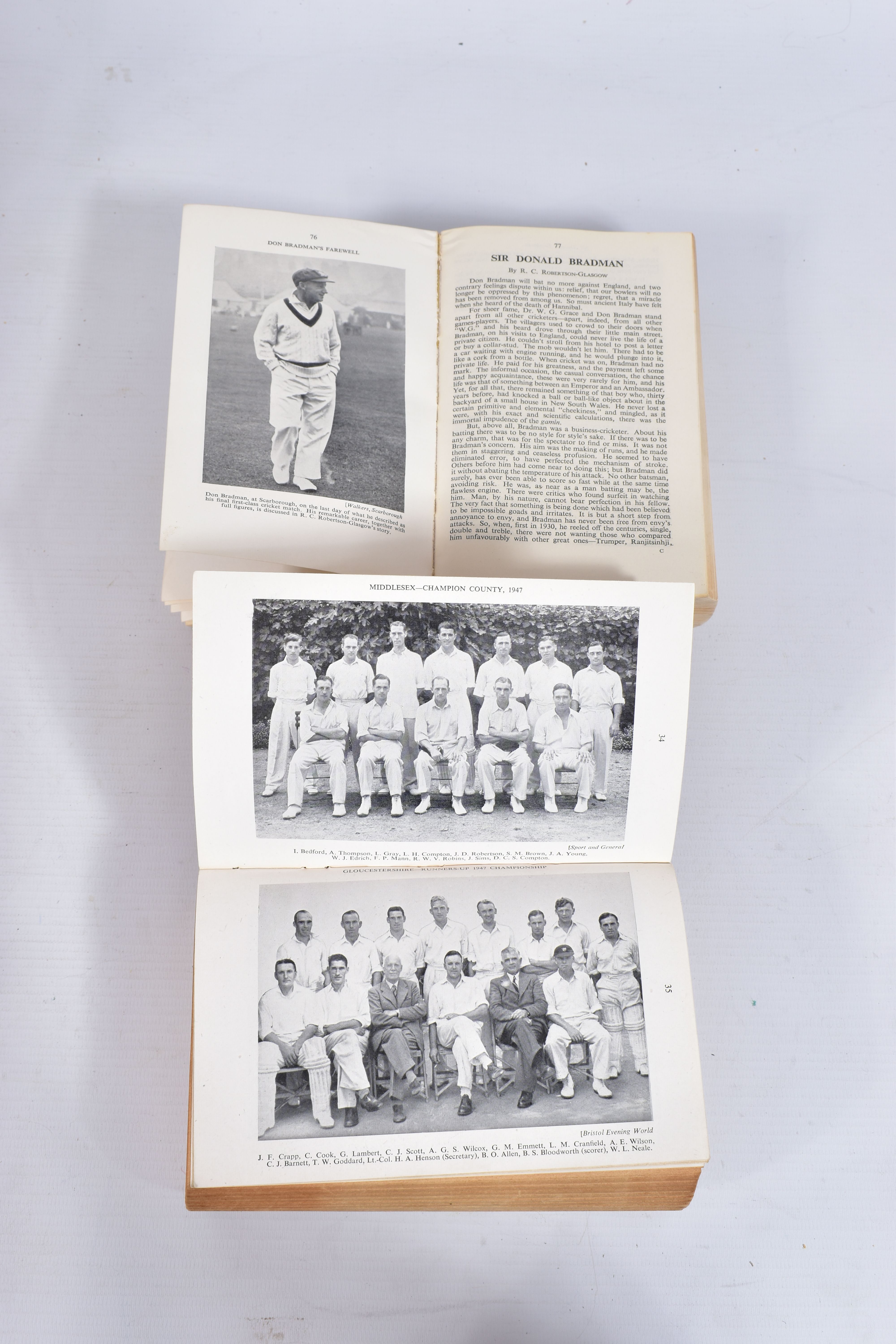 WISDEN CRICKETERS' ALMANACK 1948 AND 1949, 85th and 86th editions, original limp cloth covers, good - Image 5 of 6