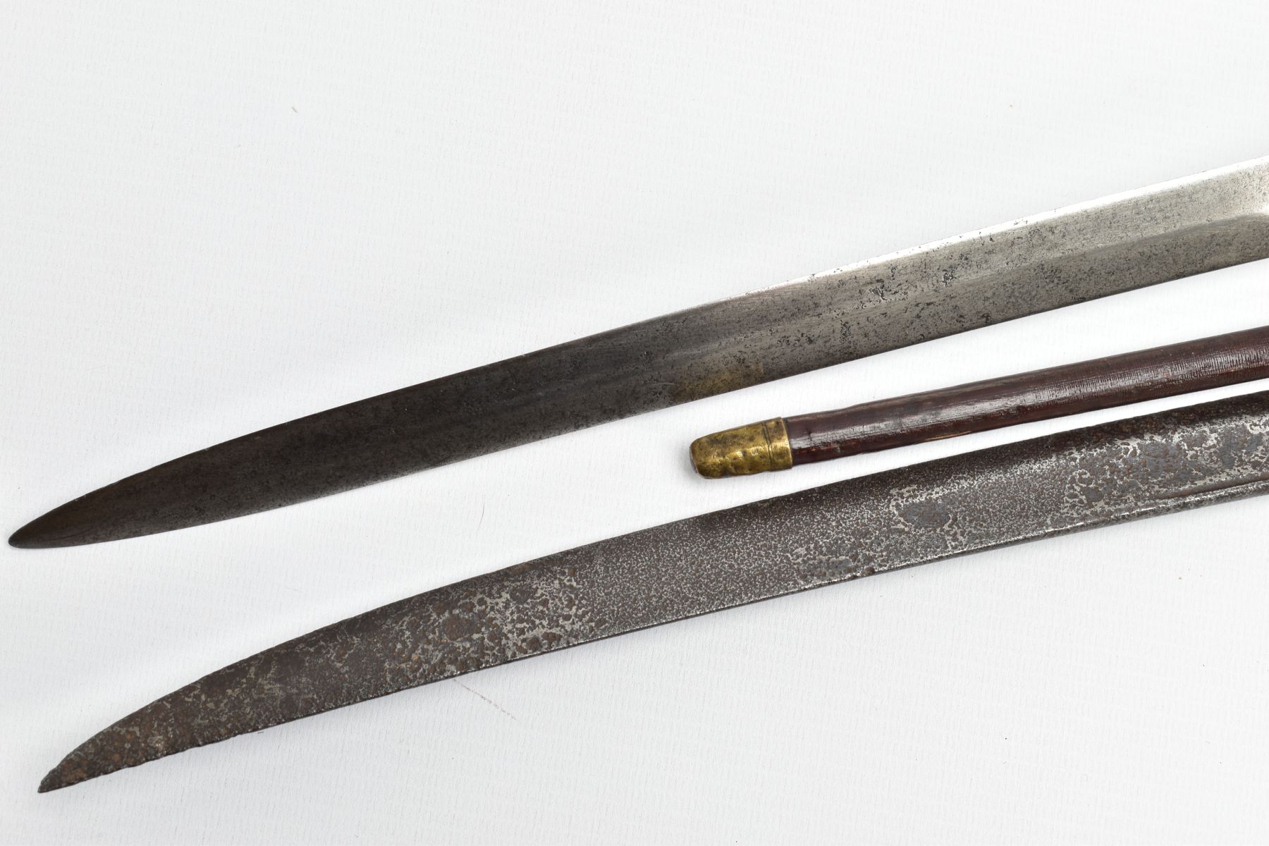 TWO MILITARY SWORDS AND OFFICERS SWAGGER STICK, a Royal Artillery officers sword by Henry - Image 6 of 21