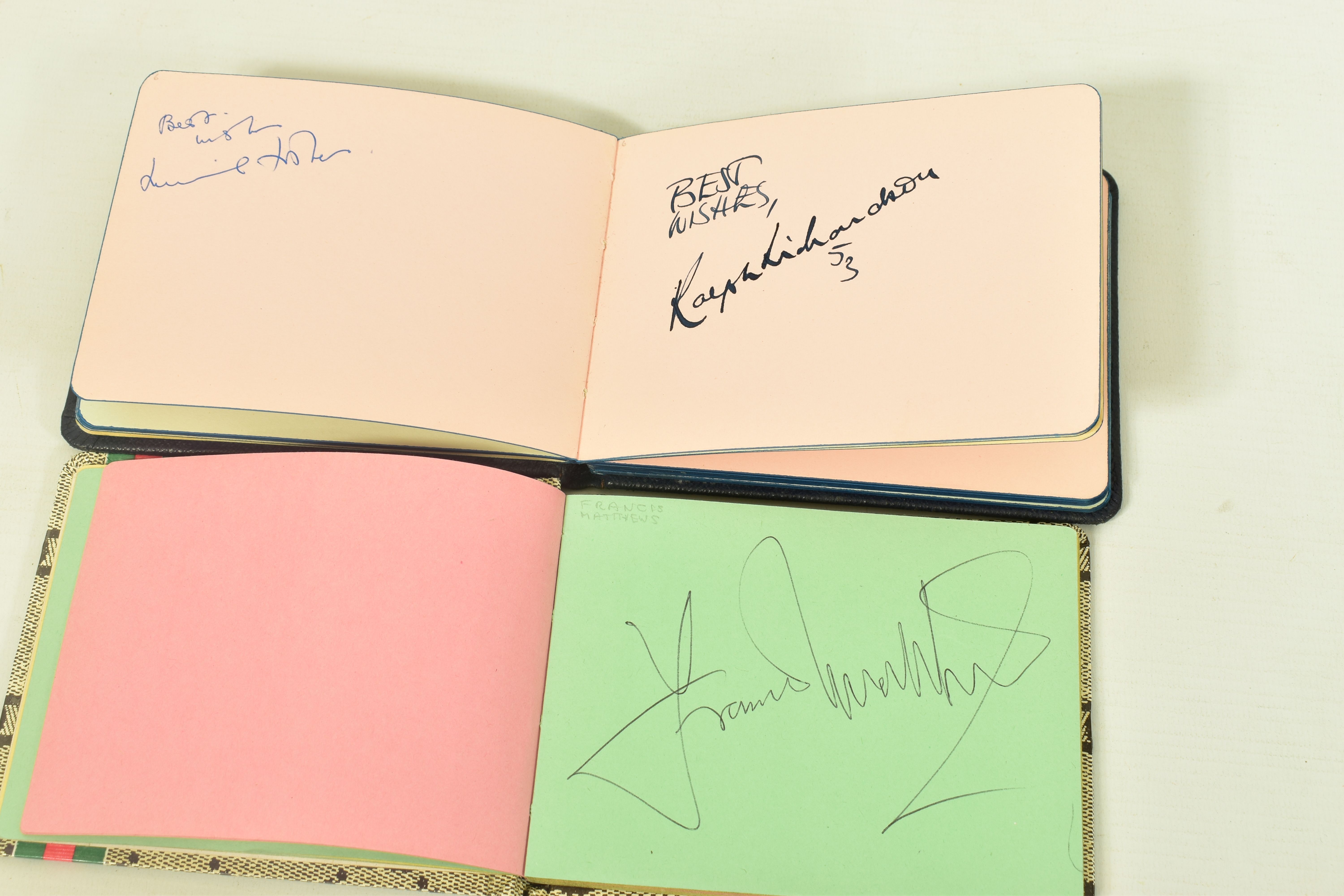 FILM & STAGE AUTOGRAPH ALBUM, a collection of signatures in two autograph albums featuring some of - Image 6 of 8