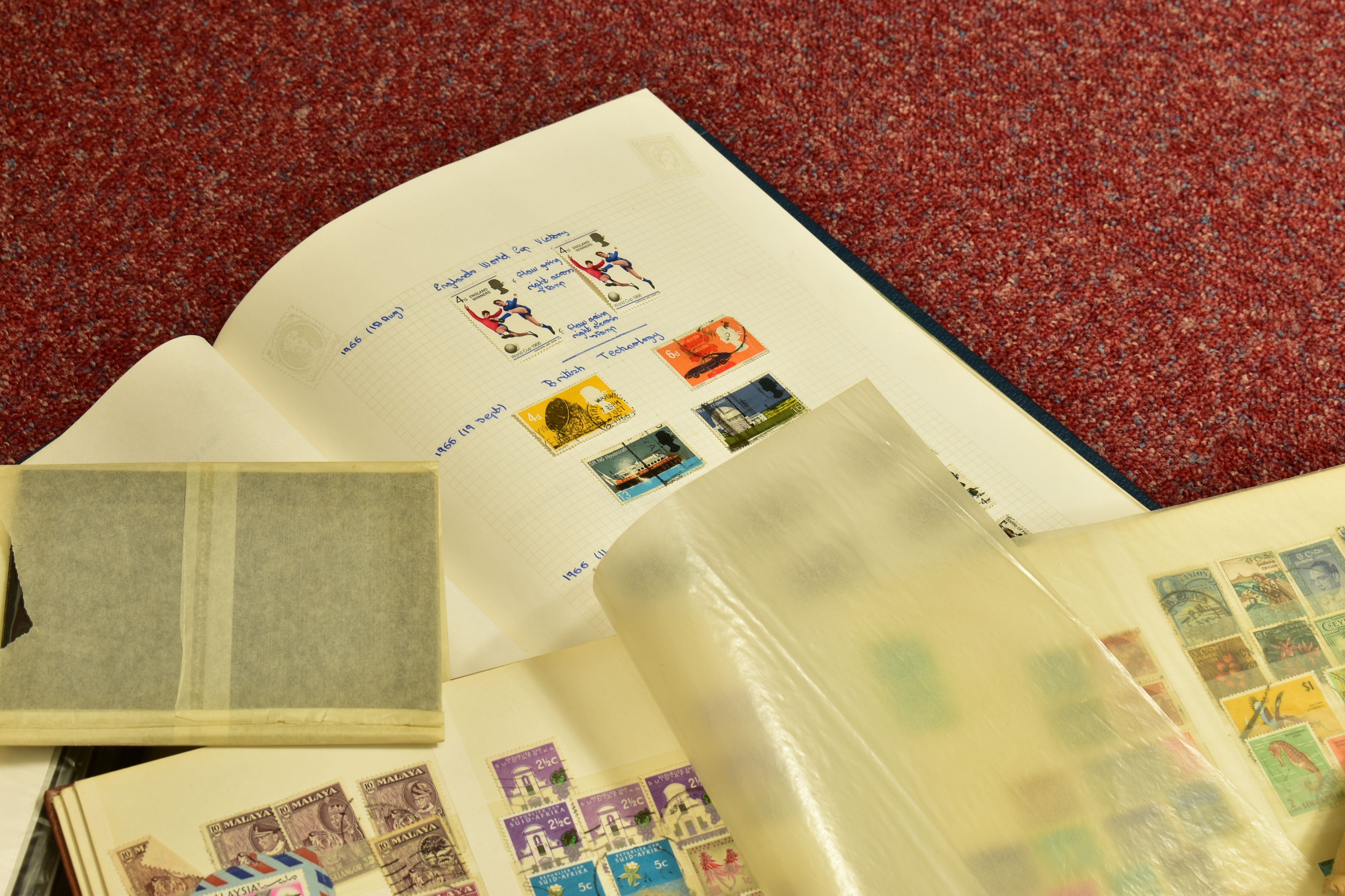 WELL FILLED BOX OF STAMPS, often as covers in six albums and loose in packets, we note 1970s-80s - Image 10 of 10