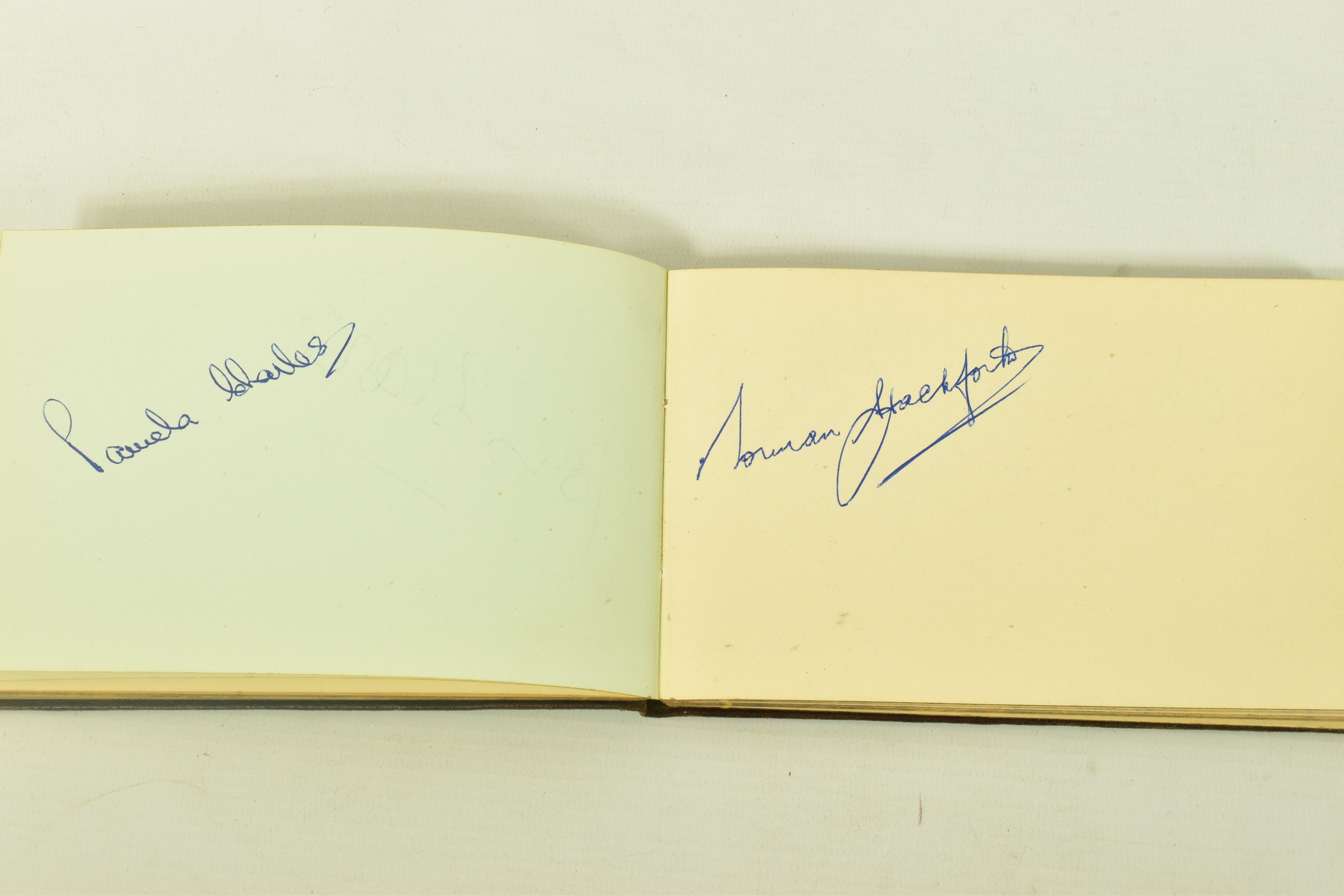 FILM & STAGE AUTOGRAPH ALBUM, a collection of signatures in an autograph album featuring some of the - Image 7 of 9