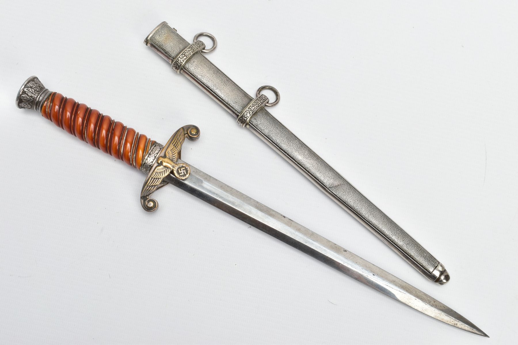 GERMAN 3RD REICH ARMY HEER DRESS DAGGER, WWII period by Carl Eickhorn, Solingen, with etched maker