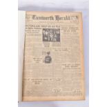 THE TAMWORTH HERALD, an Archive of the Tamworth Herald Newspaper from 1961, the newspapers are bound