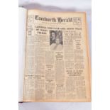 THE TAMWORTH HERALD, an Archive of the Tamworth Herald Newspaper from 1964, the newspapers are bound