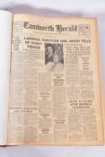 THE TAMWORTH HERALD, an Archive of the Tamworth Herald Newspaper from 1964, the newspapers are bound