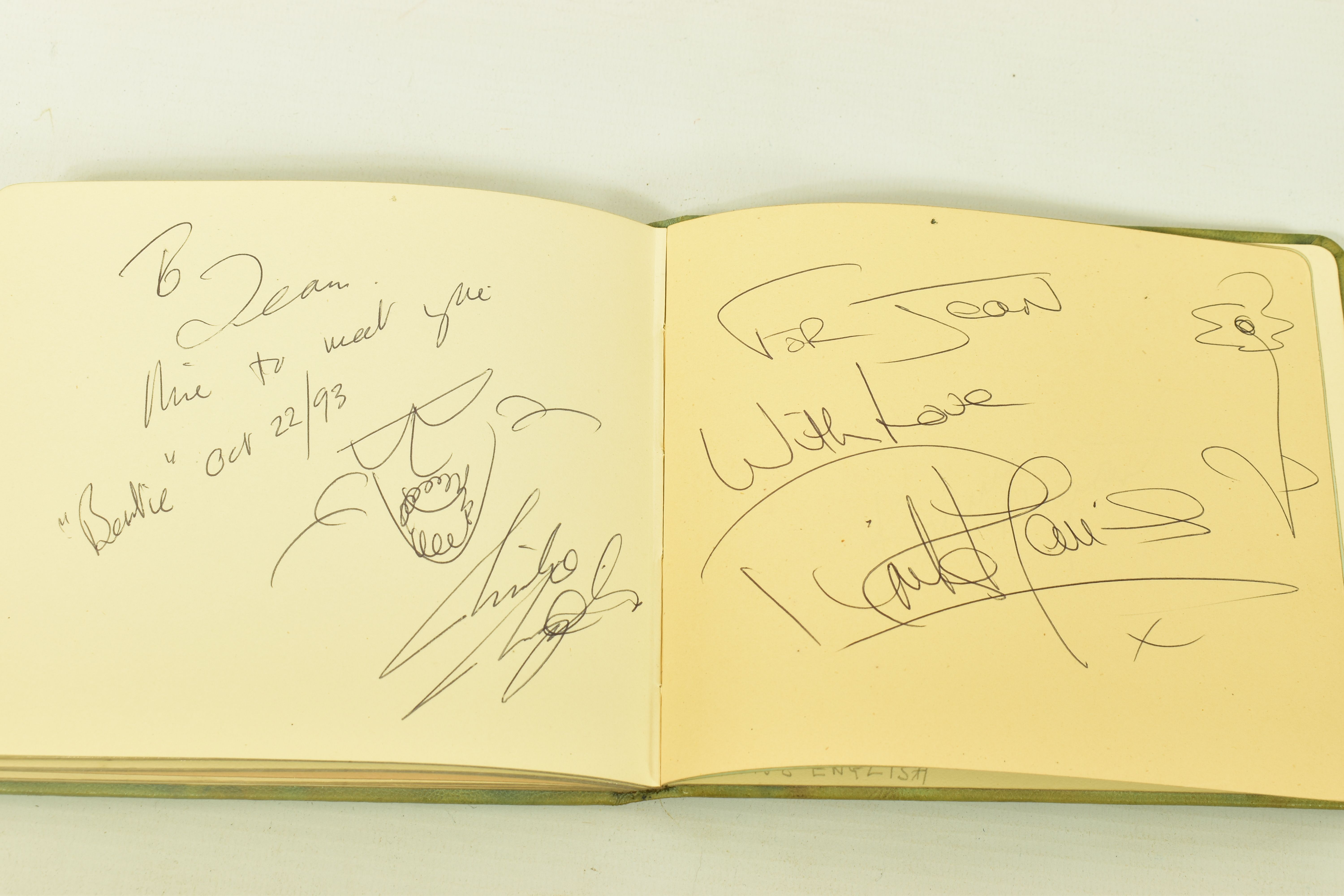 FILM & STAGE AUTOGRAPH ALBUM, a collection of signatures in an autograph album featuring some of the - Image 10 of 12