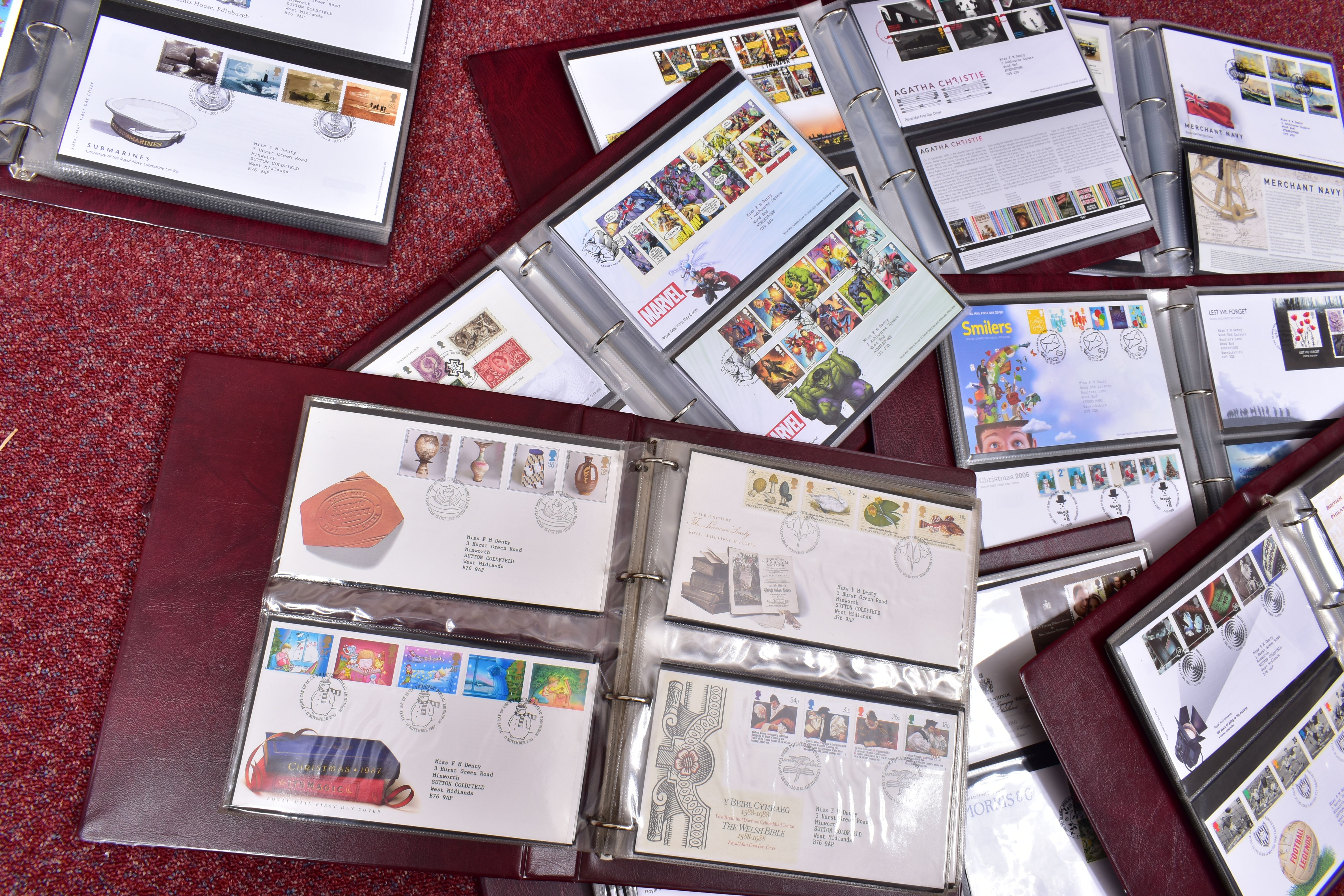 CLEAN COLLECTION OF GB FIRST DAY COVERS IN EIGHT ALBUMS, from 1987 to early 2020, together with a - Image 10 of 10