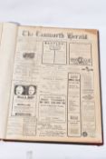 THE TAMWORTH HERALD, an Archive of the Tamworth Herald Newspaper from 1918, the newspapers are bound