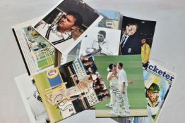 CRICKET - SIGNED PHOTOGRAPHS, a collection of 110+ Cricket Photographs, mostly signed and