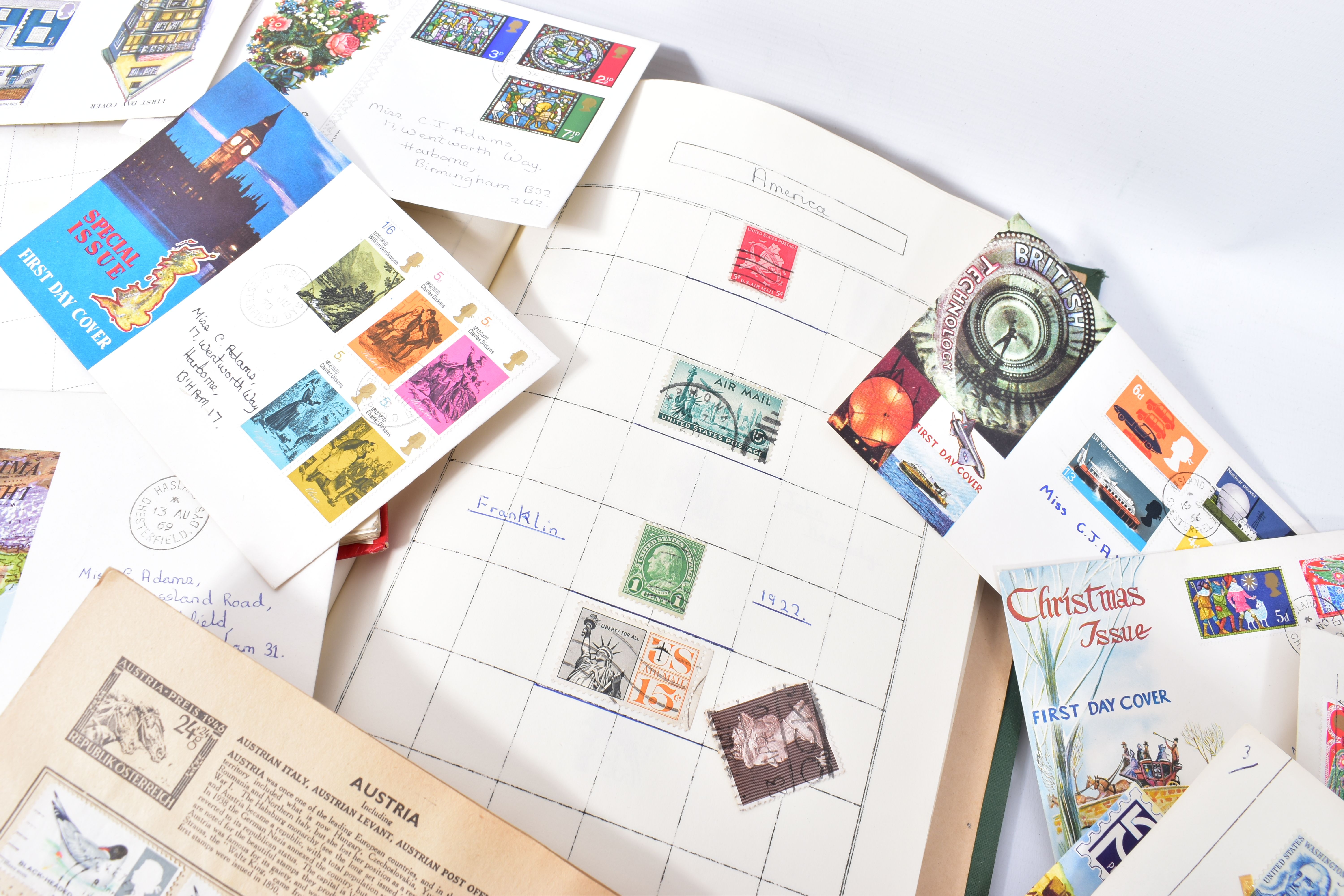 COLLECTION OF STAMPS IN FOUR ALBUMS and a range of GB first day covers - Image 8 of 8