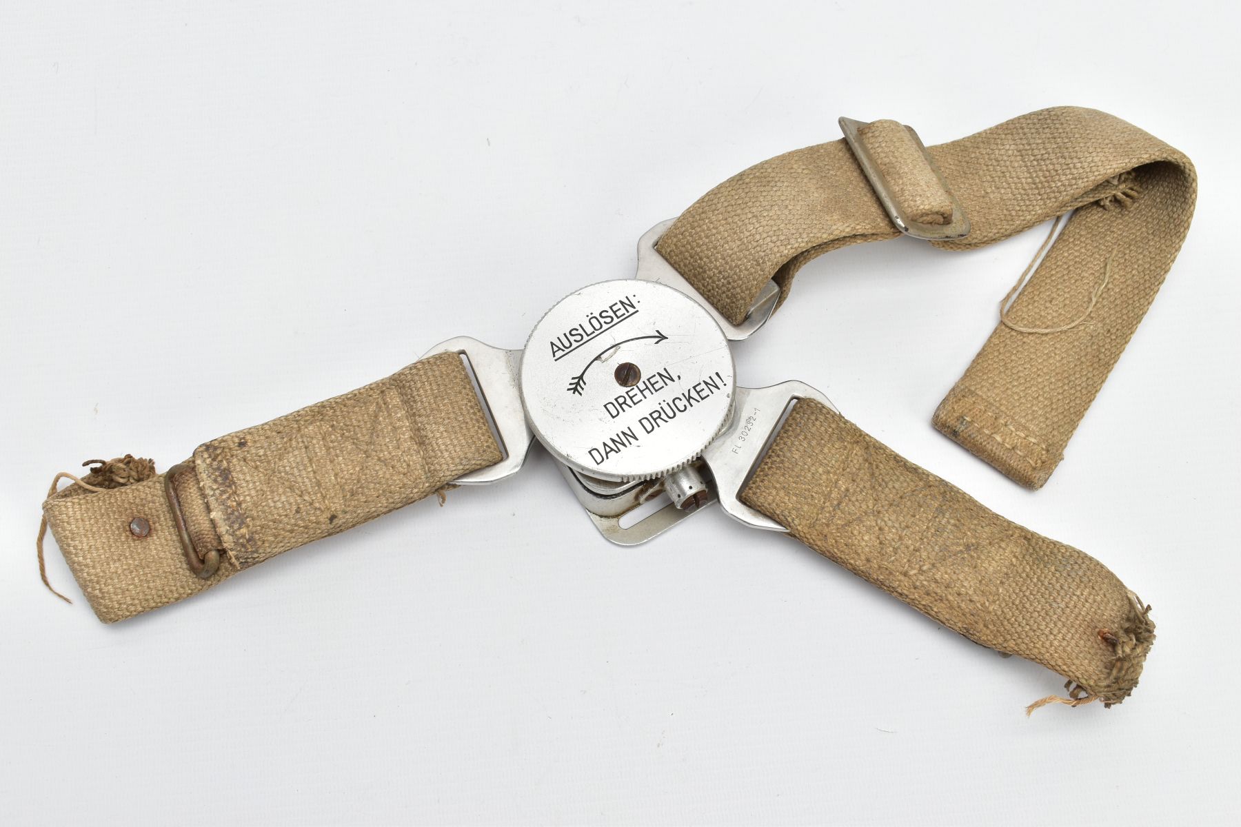 WORLD WAR TWO PERIOD PARACHUTE HARNESS, AS USED BY LUFTWAFFE PILOTS AND AIRCREW, this example is