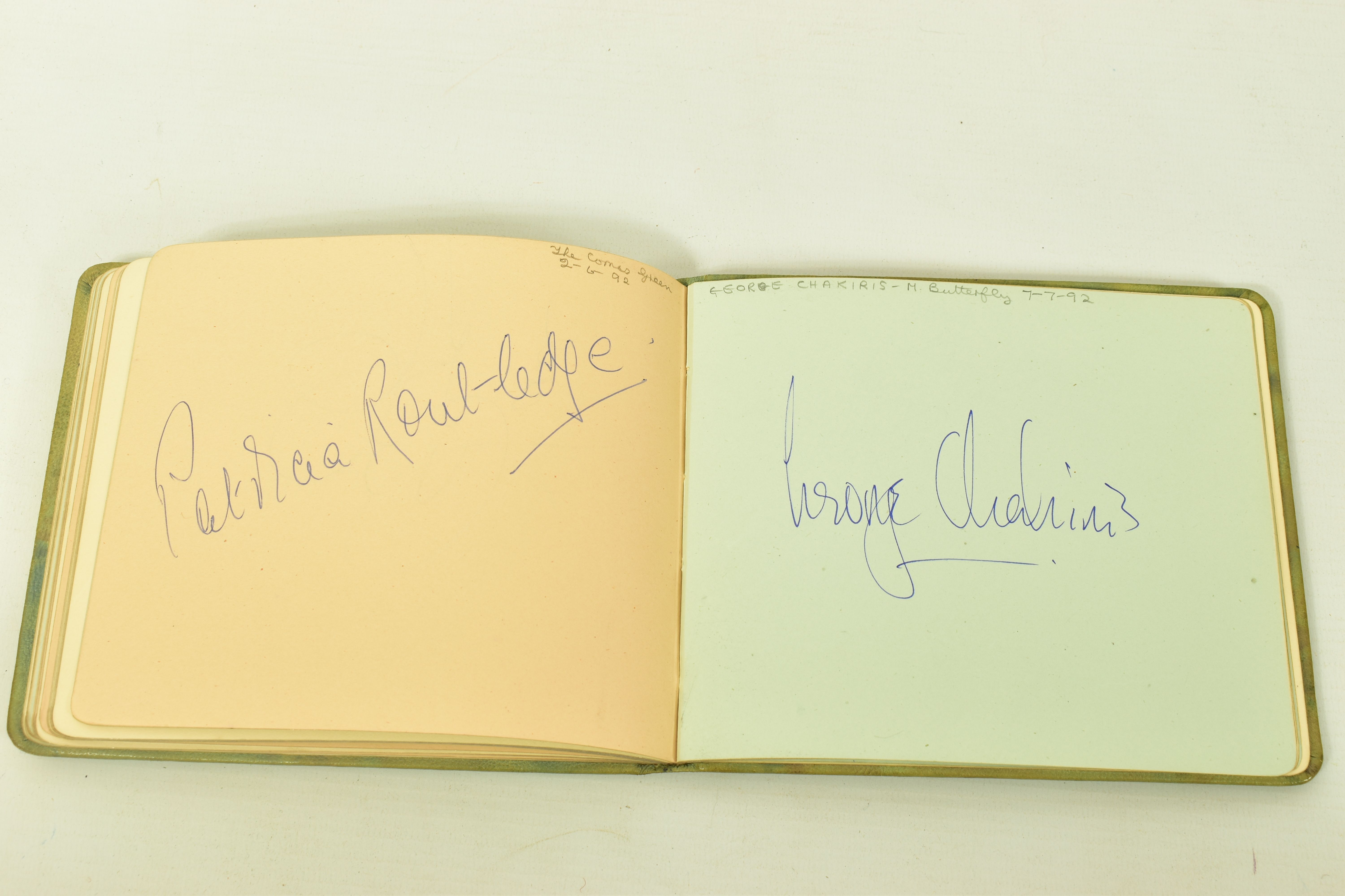 FILM & STAGE AUTOGRAPH ALBUM, a collection of signatures in an autograph album featuring some of the - Image 8 of 12