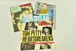 POP MUSIC MEMORABILIA, three Concert Programmes and Ticket Stubs featuring BOB DYLAN, European