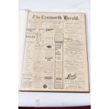 THE TAMWORTH HERALD, an Archive of the Tamworth Herald Newspaper from 1919, the newspapers are bound