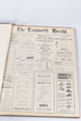 THE TAMWORTH HERALD, an Archive of the Tamworth Herald Newspaper from 1923, the newspapers are bound