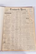 THE TAMWORTH HERALD, an Archive of the Tamworth Herald Newspaper from 1949, the newspapers are bound