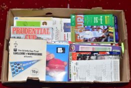 CRICKET - INTERNATIONAL & DOMESTIC TROPHY PROGRAMMES, a collection of Test Match and One Day