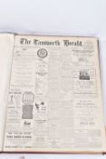 THE TAMWORTH HERALD, an Archive of the Tamworth Herald Newspaper from 1932, the newspapers are bound
