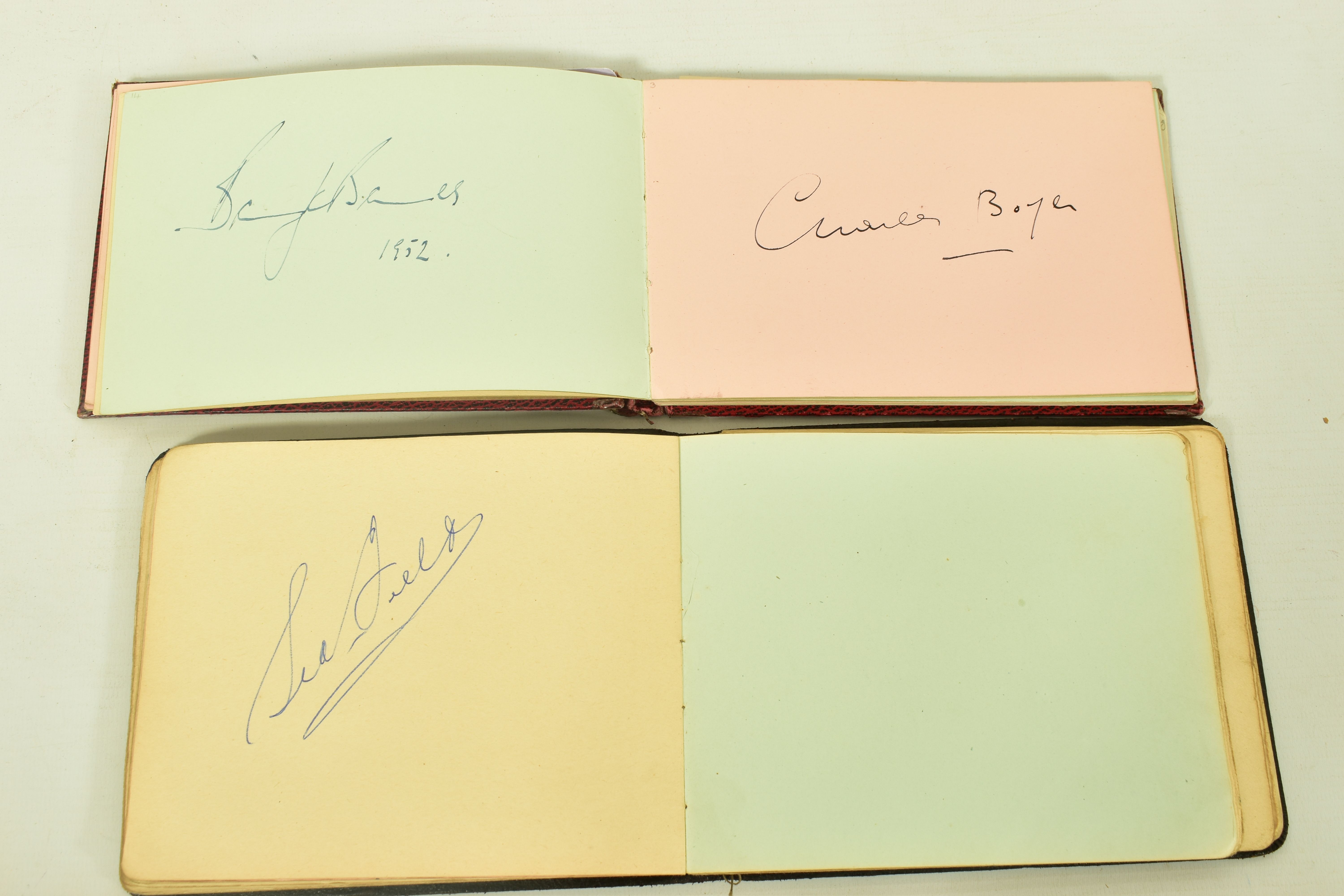 FILM & STAGE AUTOGRAPH ALBUM, a collection of signatures in two autograph albums featuring some of - Image 10 of 11