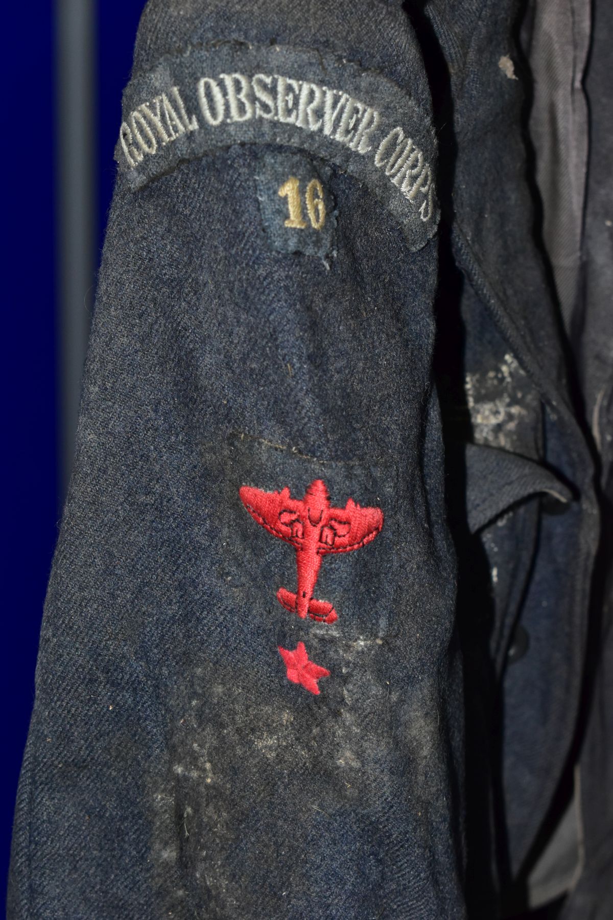 A BOX CONTAINING SEVERAL ITEMS OF ROYAL OBSERVER CORPS UNIFORM, to include jackets, trousers, blazer - Image 4 of 13