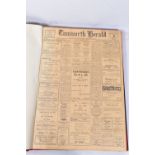 THE TAMWORTH HERALD, an Archive of the Tamworth Herald Newspaper from 1959, the newspapers are bound