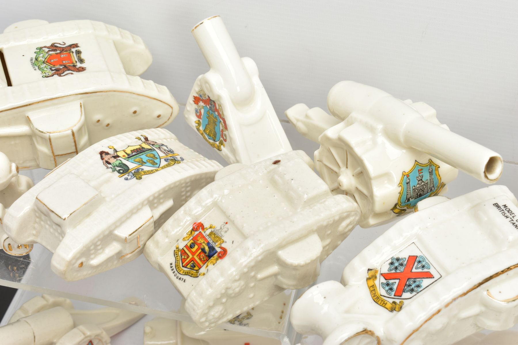 A COLLECTION OF WORLD WAR I CRESTED CHINA, manufactured by Arcadian, Willow Art, Shelley, Carlton, - Image 3 of 18