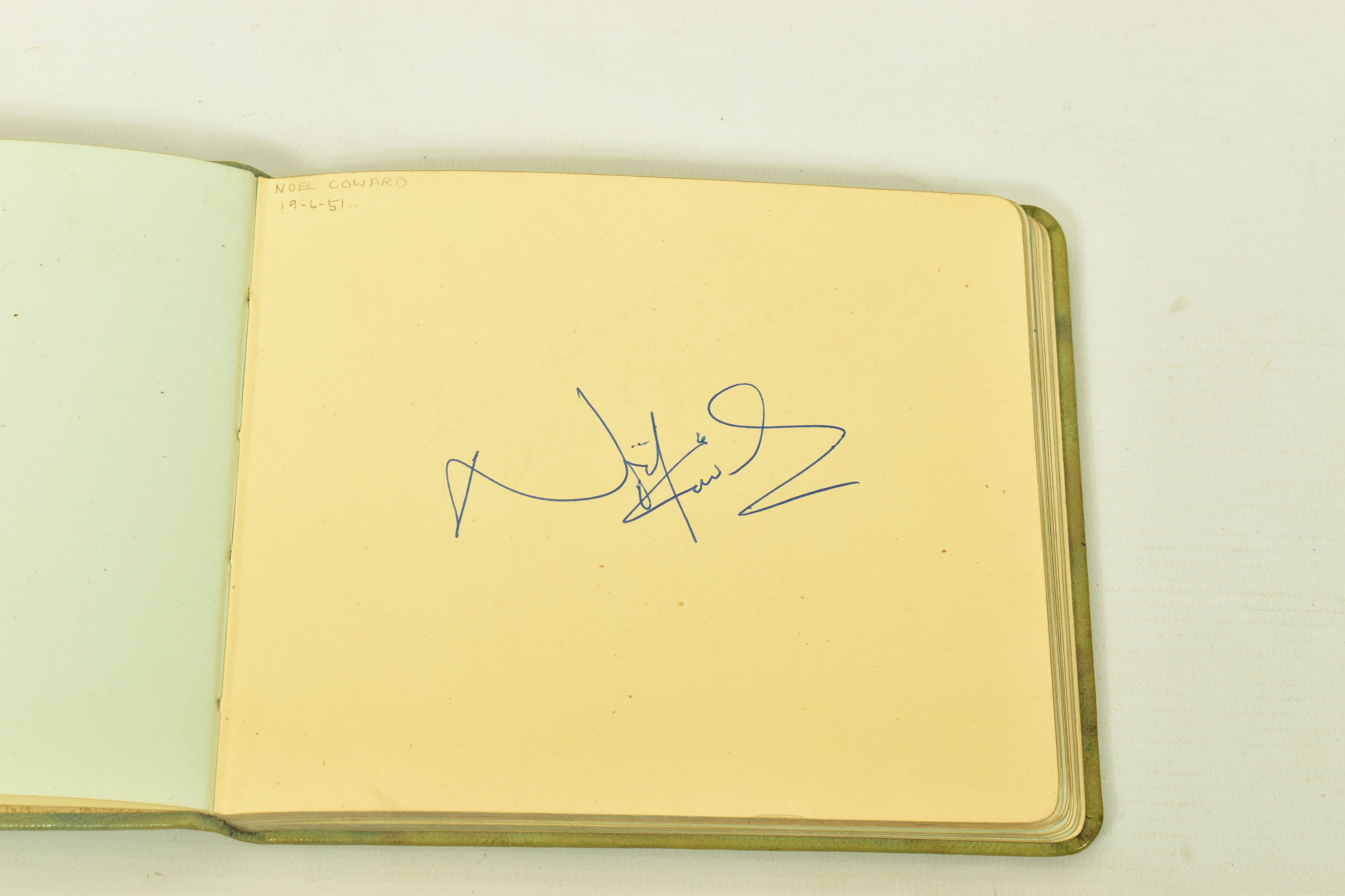 FILM & STAGE AUTOGRAPH ALBUM, a collection of signatures in an autograph album featuring some of the - Image 2 of 12