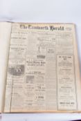 THE TAMWORTH HERALD, an Archive of the Tamworth Herald Newspaper from 1927, the newspapers are bound