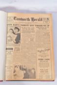THE TAMWORTH HERALD, an Archive of the Tamworth Herald Newspaper from 1962, the newspapers are bound