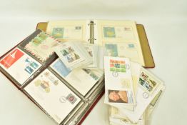 STAMPS, COLLECTION OF FIRST DAY COVERS (WORLDWIDE), in two albums and loose we also note a small