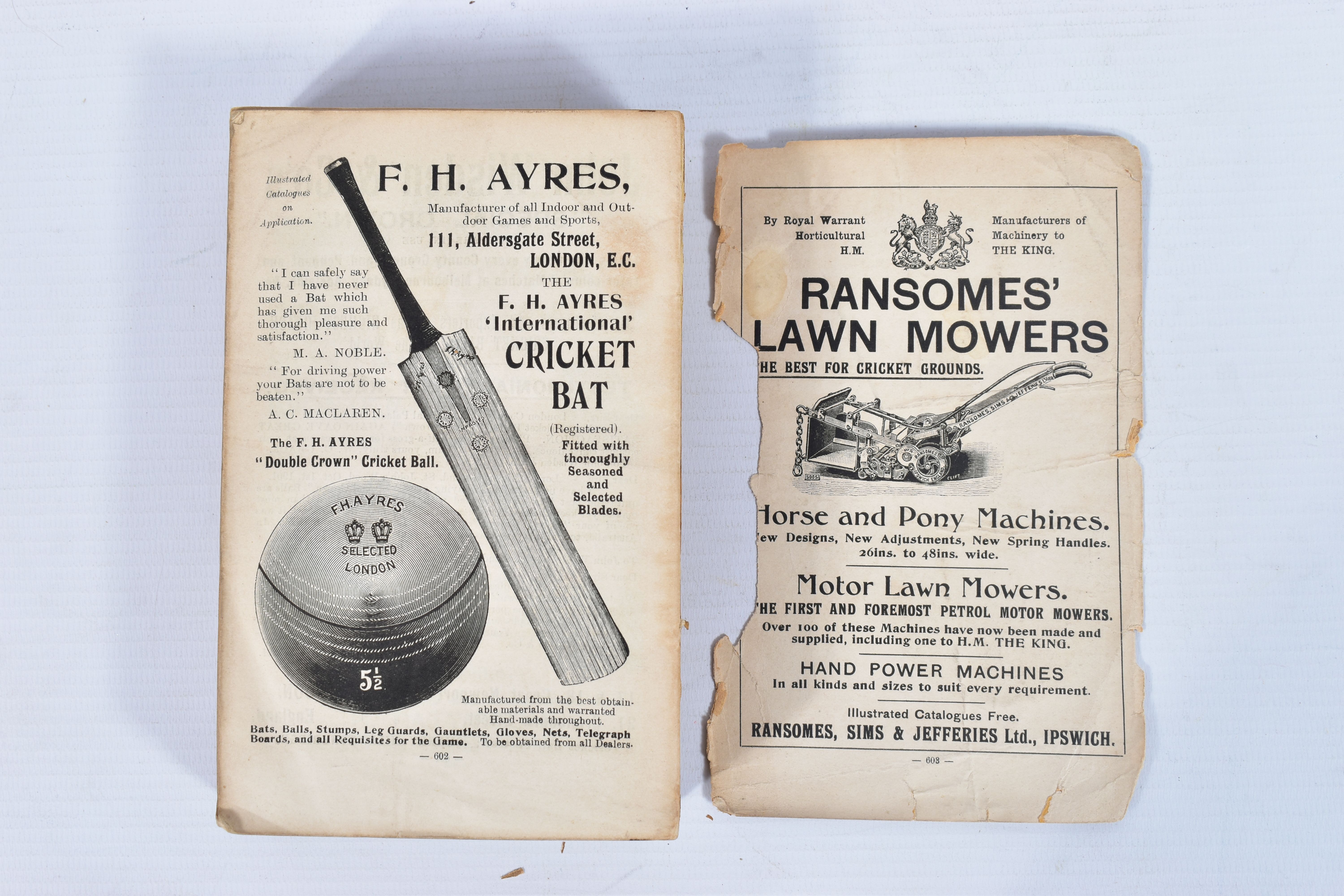 WISDEN; John Wisden's Cricketers' Almanack for 1906, 43rd edition, photographic plate intact, - Image 7 of 9