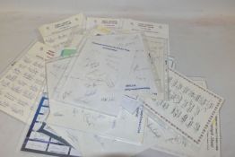COUNTY CRICKET AUTOGRAPHS, a collection of approximately seventy Autograph sheets from the 'home