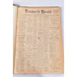 THE TAMWORTH HERALD, an Archive of the Tamworth Herald Newspaper from 1953, the newspapers are bound