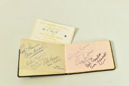 AUTOGRAPHS, an autograph album featuring a number of signatures from music and radio celebrities