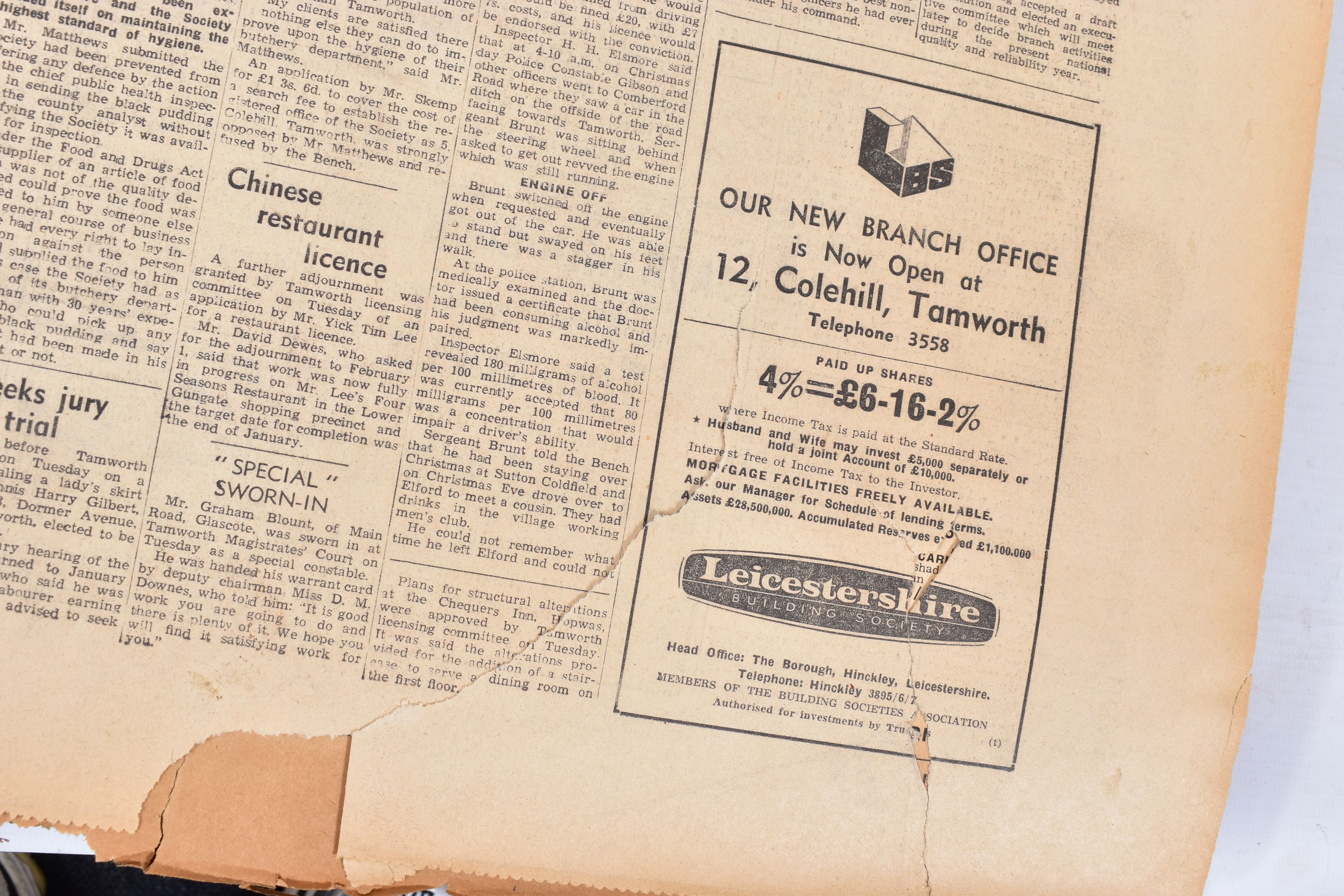 THE TAMWORTH HERALD, an Archive of the Tamworth Herald Newspaper from 1966, the newspapers are bound - Image 2 of 14