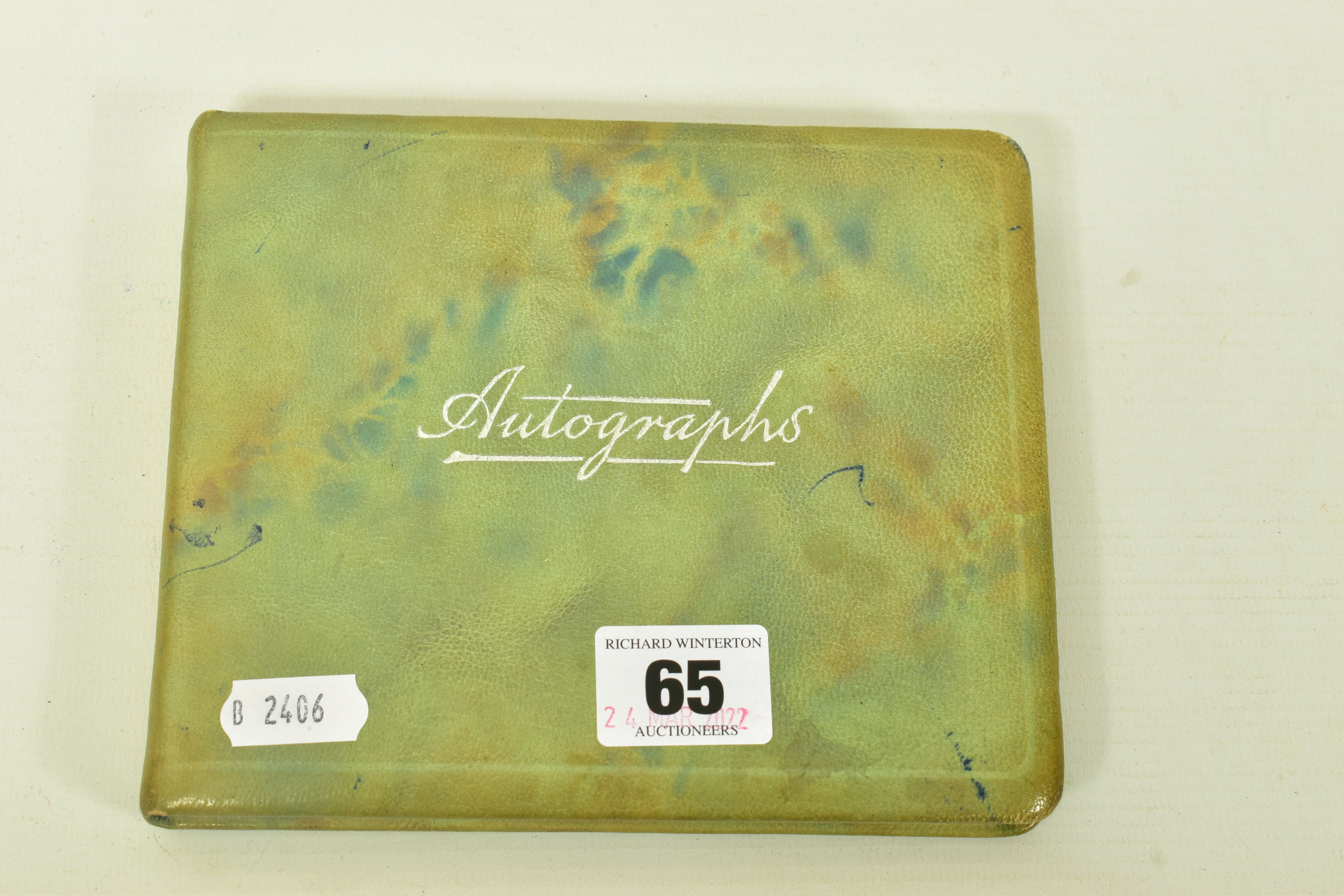 FILM & STAGE AUTOGRAPH ALBUM, a collection of signatures in an autograph album featuring some of the