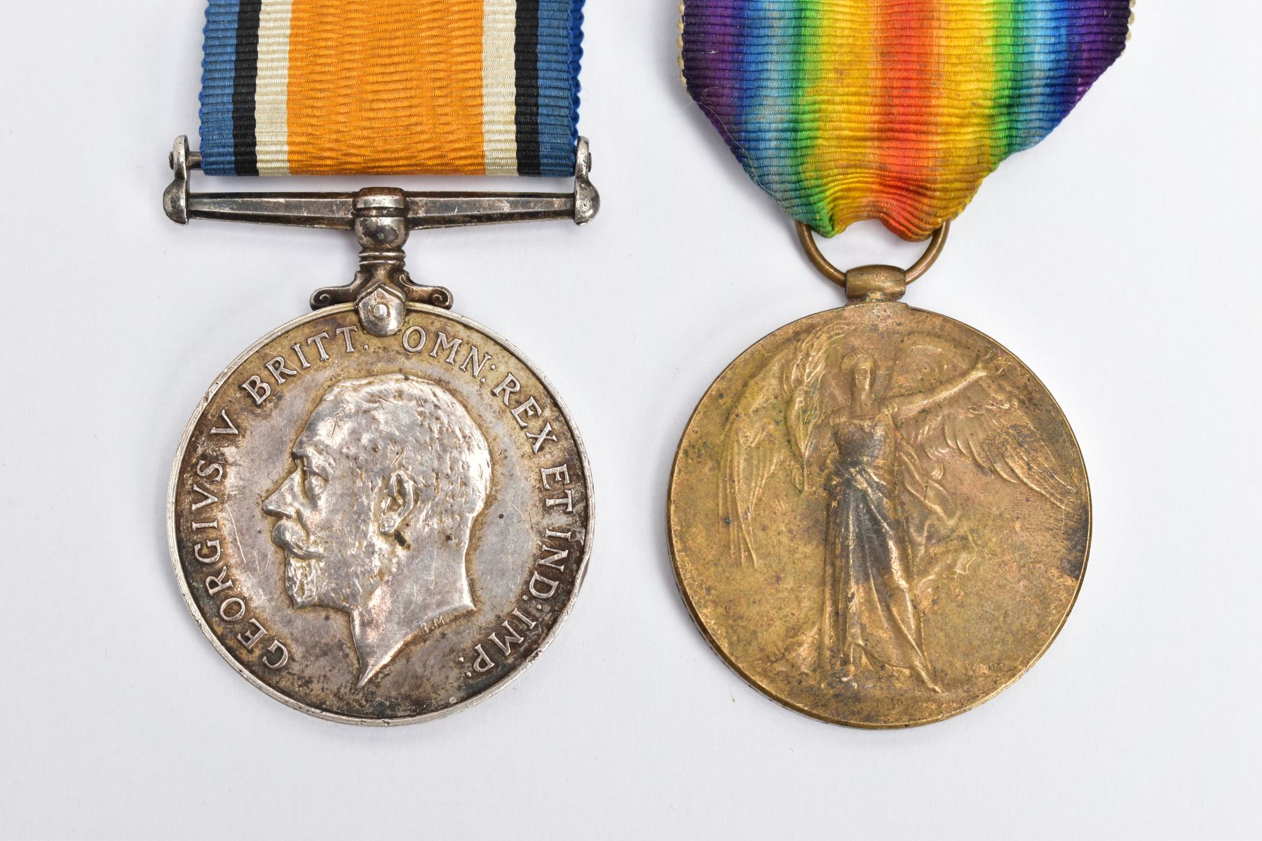 BRITISH WAR & VICTORY MEDAL PAIR, named to T-393982 Pte J.A.Heaton Army Service Corps, medals are - Image 2 of 6